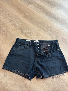 Black Jean shorts